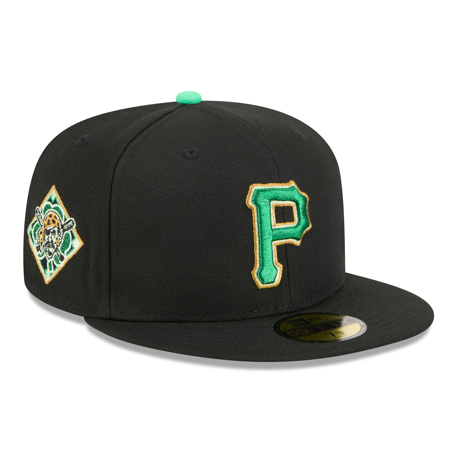 Pittsburgh Pirates 2026 St. Patrick's Day MLB Authentic 59FIFTY Cap Black