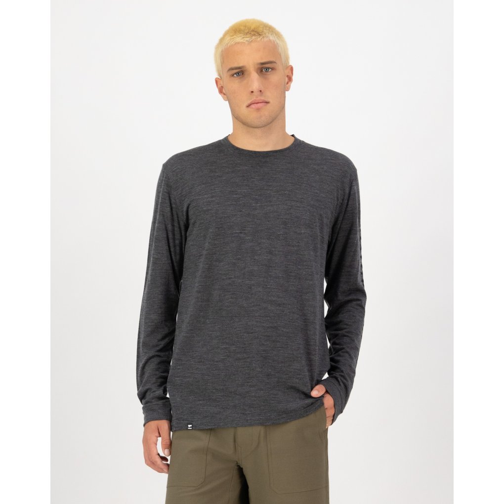 Mons Royale Zephyr Merino Tencel™ Long Sleeve Men - smoke