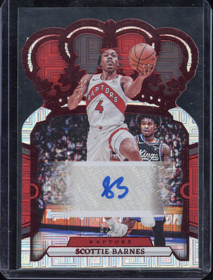 2023-24 Panini Crown Royale Basketball Scottie Barnes Autograph /8 #CA-BAR