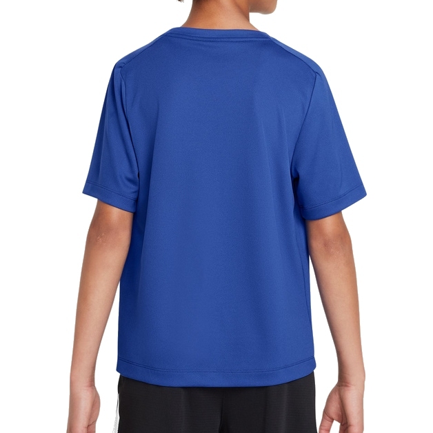 Nike Dri-FIT Multisport Graphic Shortsleeve Shirt Kids - game royal/white DX5386-480