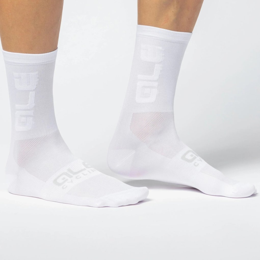 Alé Round T-Care Plus Cycling Socks - white