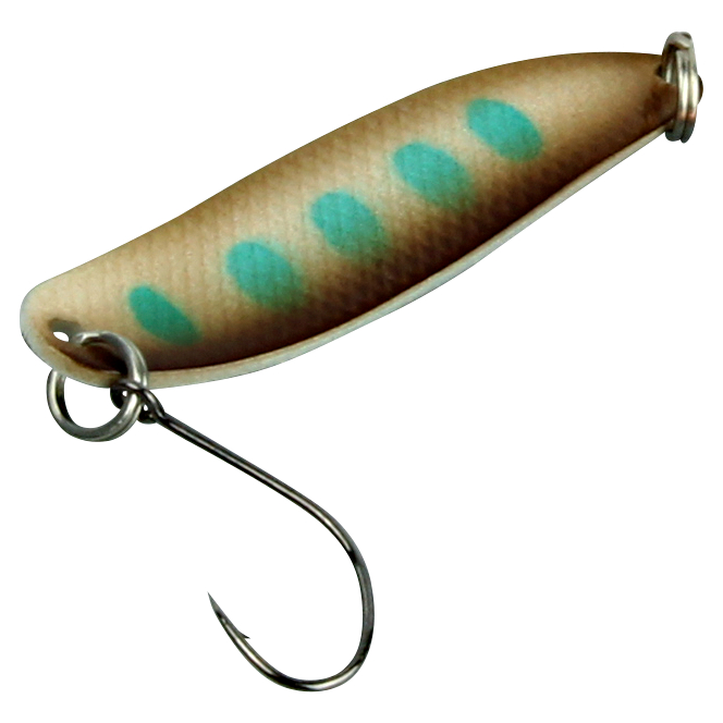 FTM Trout Spoon Hammer (3.2 g, Copper\/Blue Dots)