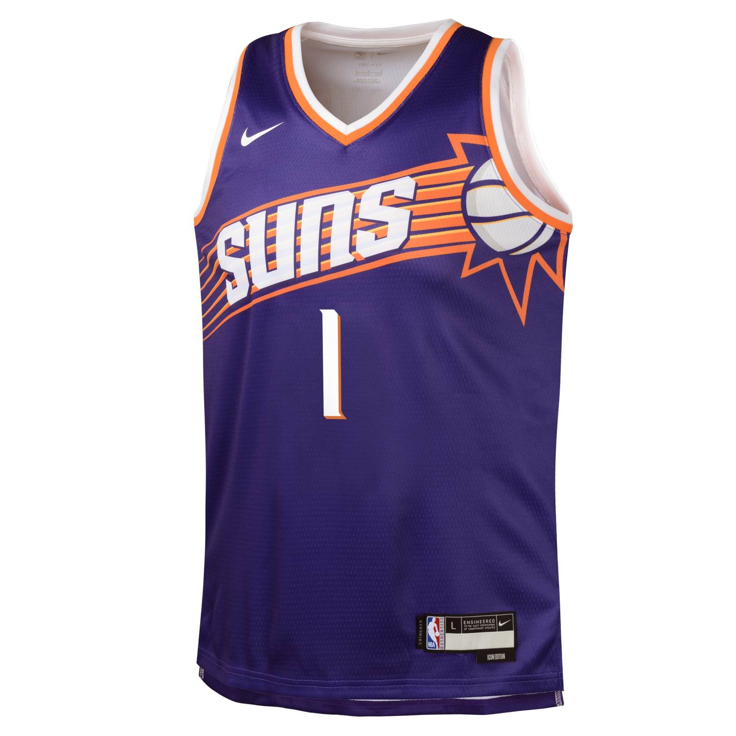 Devin Booker #1 Phoenix Suns Nike Swingman NBA Jersey Purple (YOUTH)