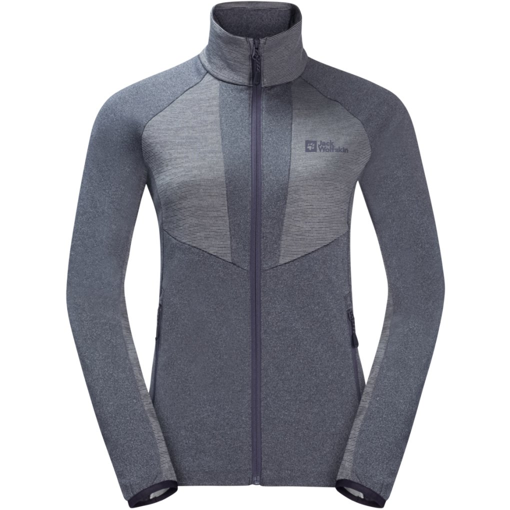 Jack Wolfskin Blattsteig Full Zip Fleece Jacket Women - graphite