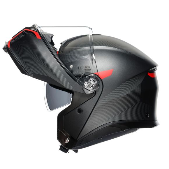 AGV TOURMODULAR Modular Helmet - FREQUENCY - Grey / RedRef: AG0985