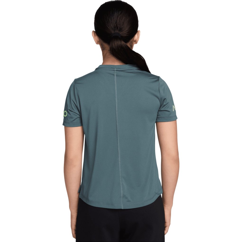 Nike Pro Dri-FIT Shortsleeve Training Top Kids - mineral slate/light liquid lime IF1777-382