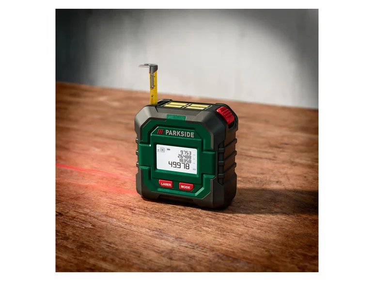 PARKSIDE® Télémètre laser sans fil avec mètre ruban PLMB 4 C2, 50 m