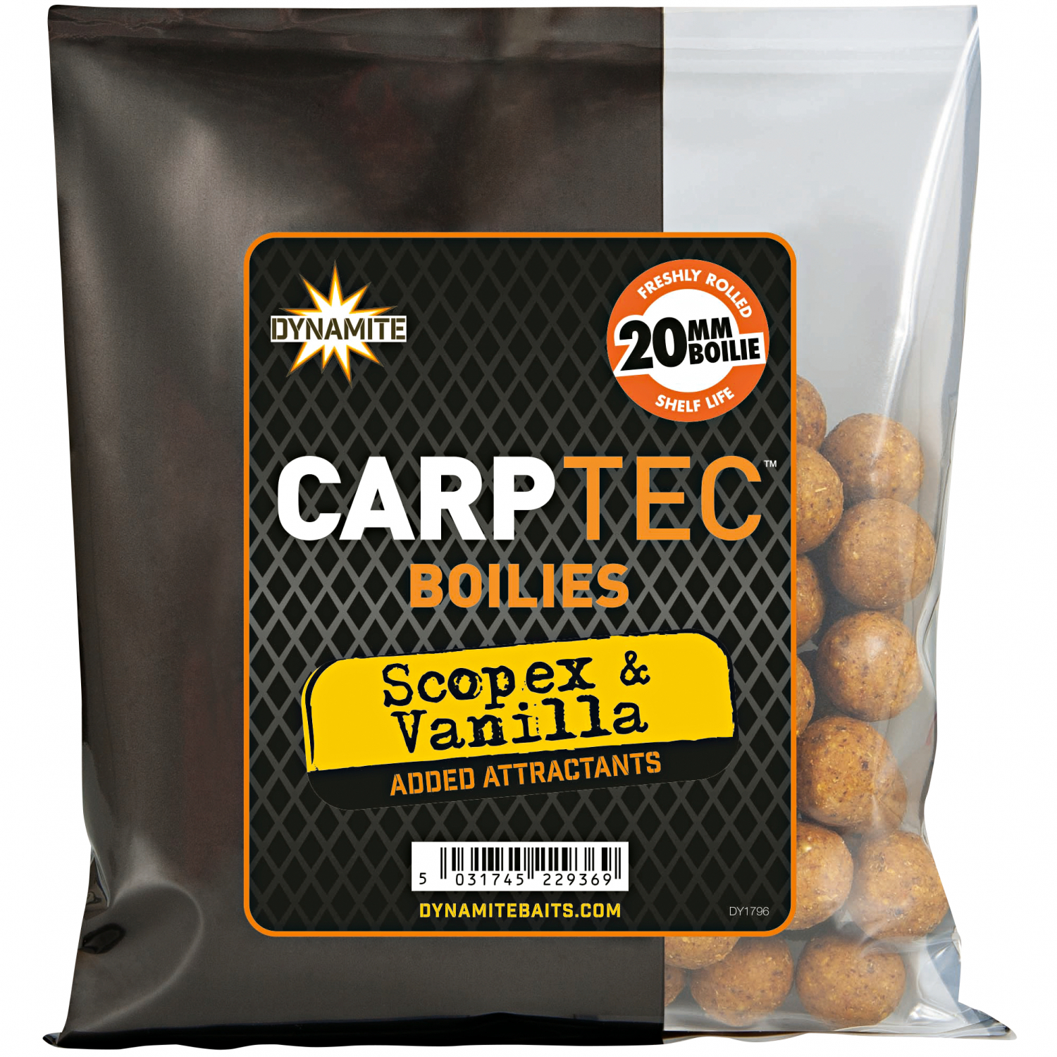 Dynamite Carptec Boilies (Scopex & Vanilla\/beige)