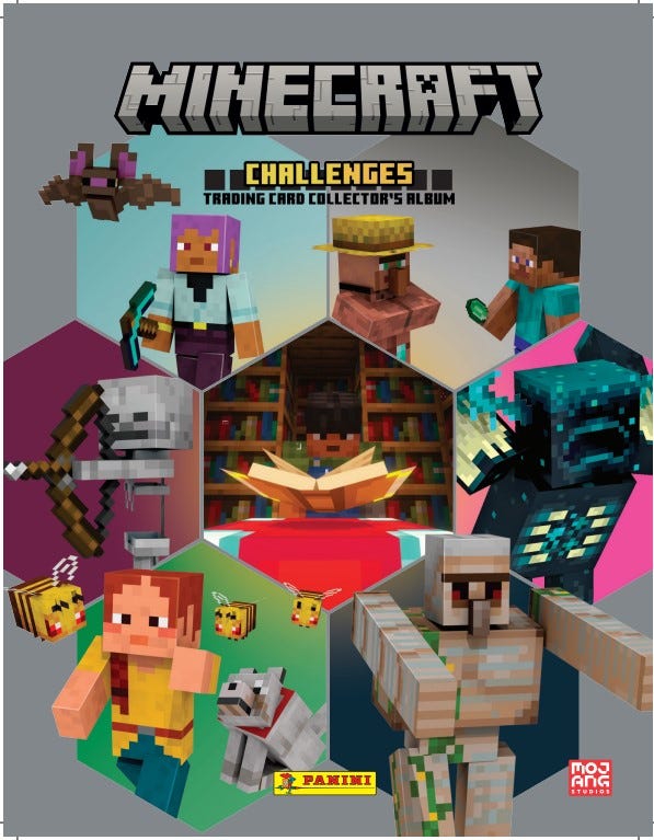Minecraft Challenges Trading Card Collection - missing cards