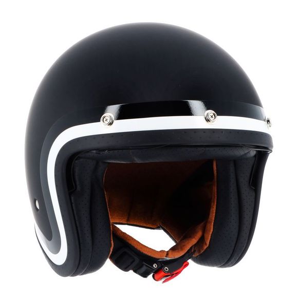 Helstons VON DUTCH LONG WAY jet helmet - Black / WhiteRef: VDH0272