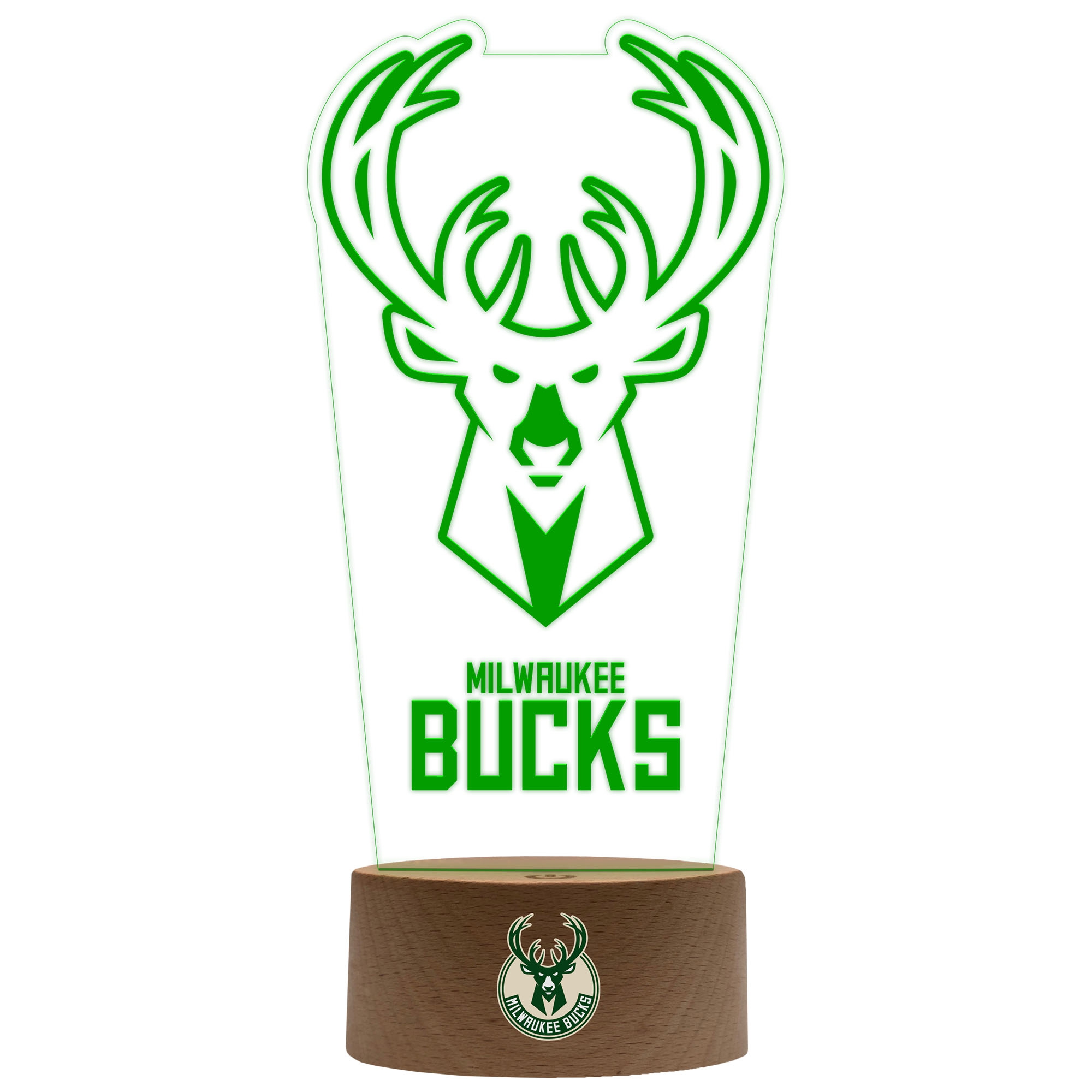 Milwaukee Bucks NBA Team Logo LED Sign