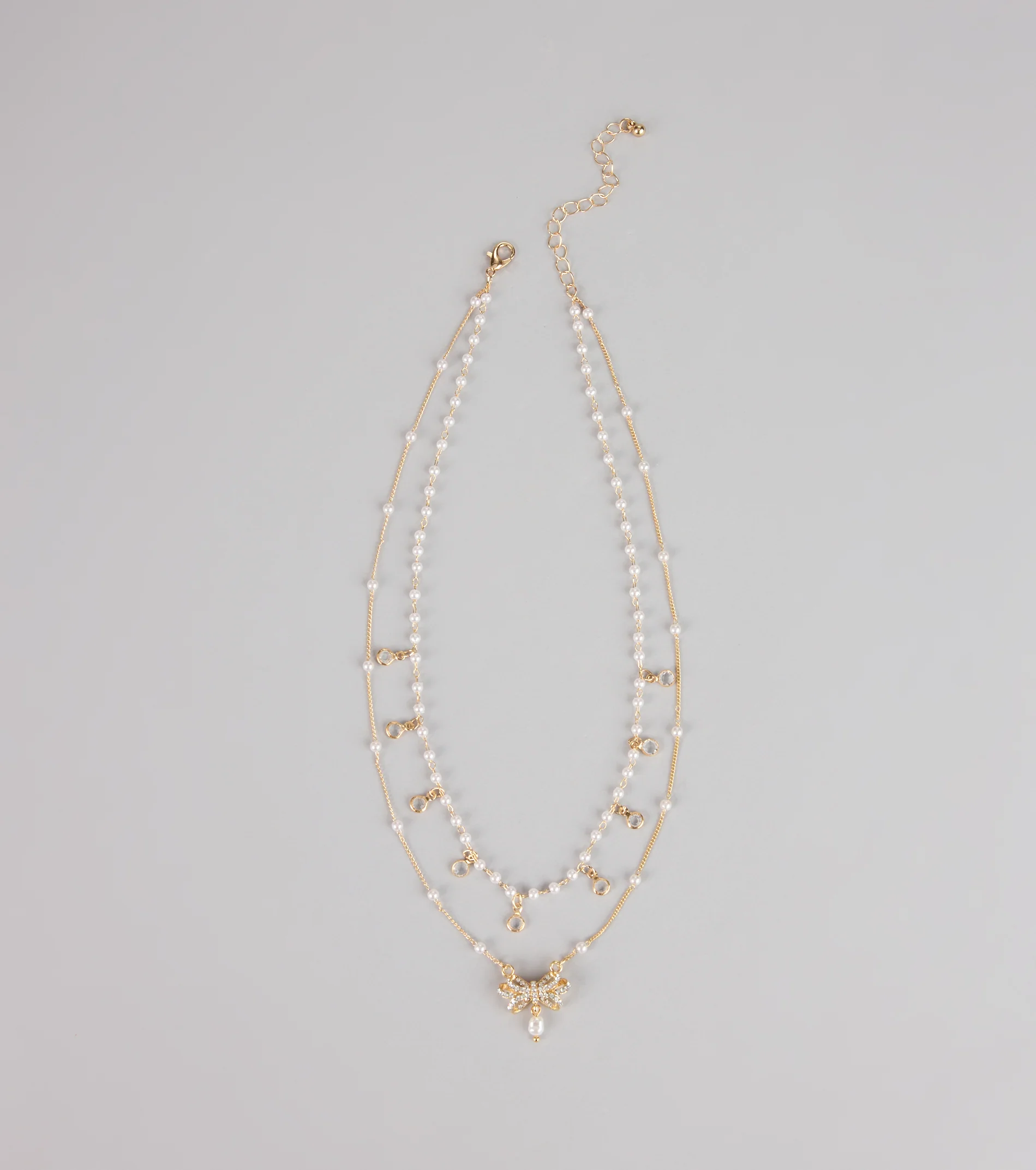 Charmed in Pearls Layered Necklace