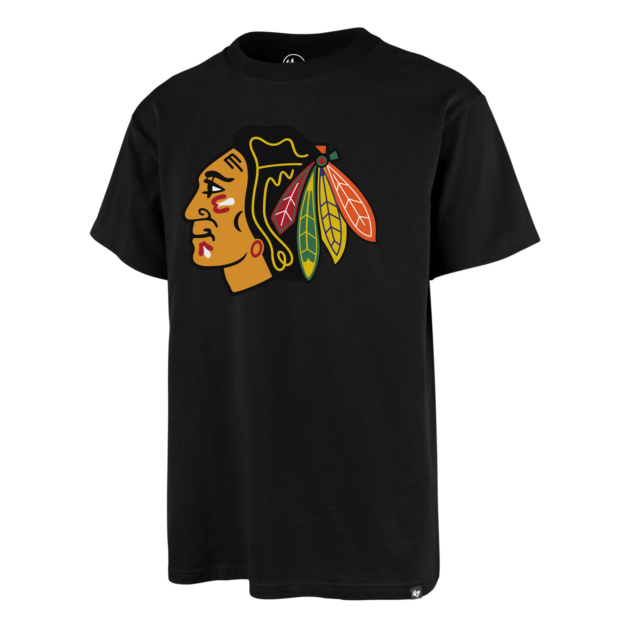 Chicago Blackhawks Team Logo '47 Echo NHL T-Shirt Black