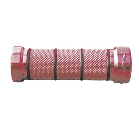 Progrip 866 Universal Handlebar Grips Chrome/Red 22/25 - GrayRef: Prg0347 / 866Crr