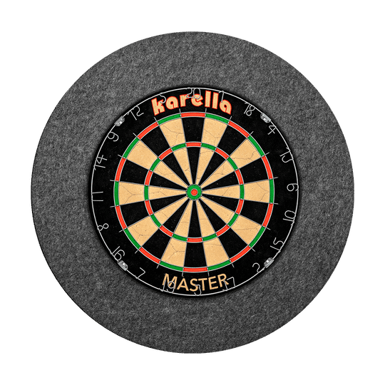 Karella soundproofing for steel dartboards with integrated surround ring