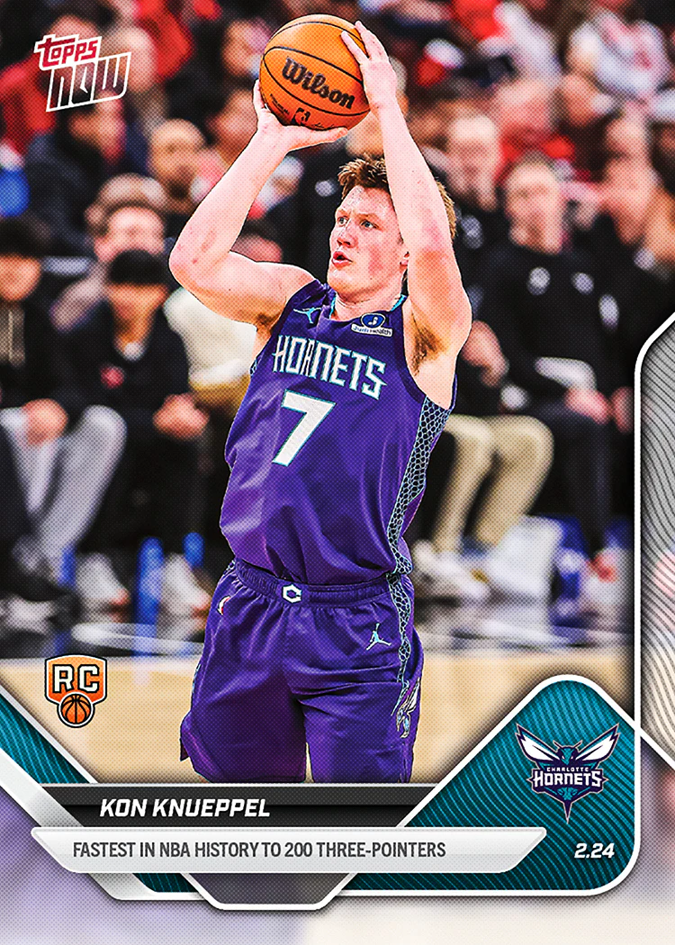 Kon Knueppel - 2025-26 NBA Topps NOW® - Card 182 - PR: 9758