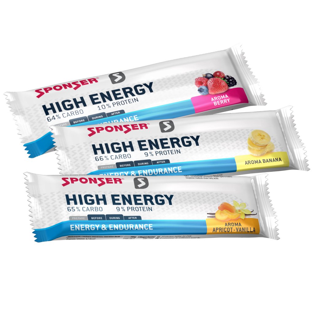 SPONSER High Energy Bar - with Carbohydrates - 30x45g
