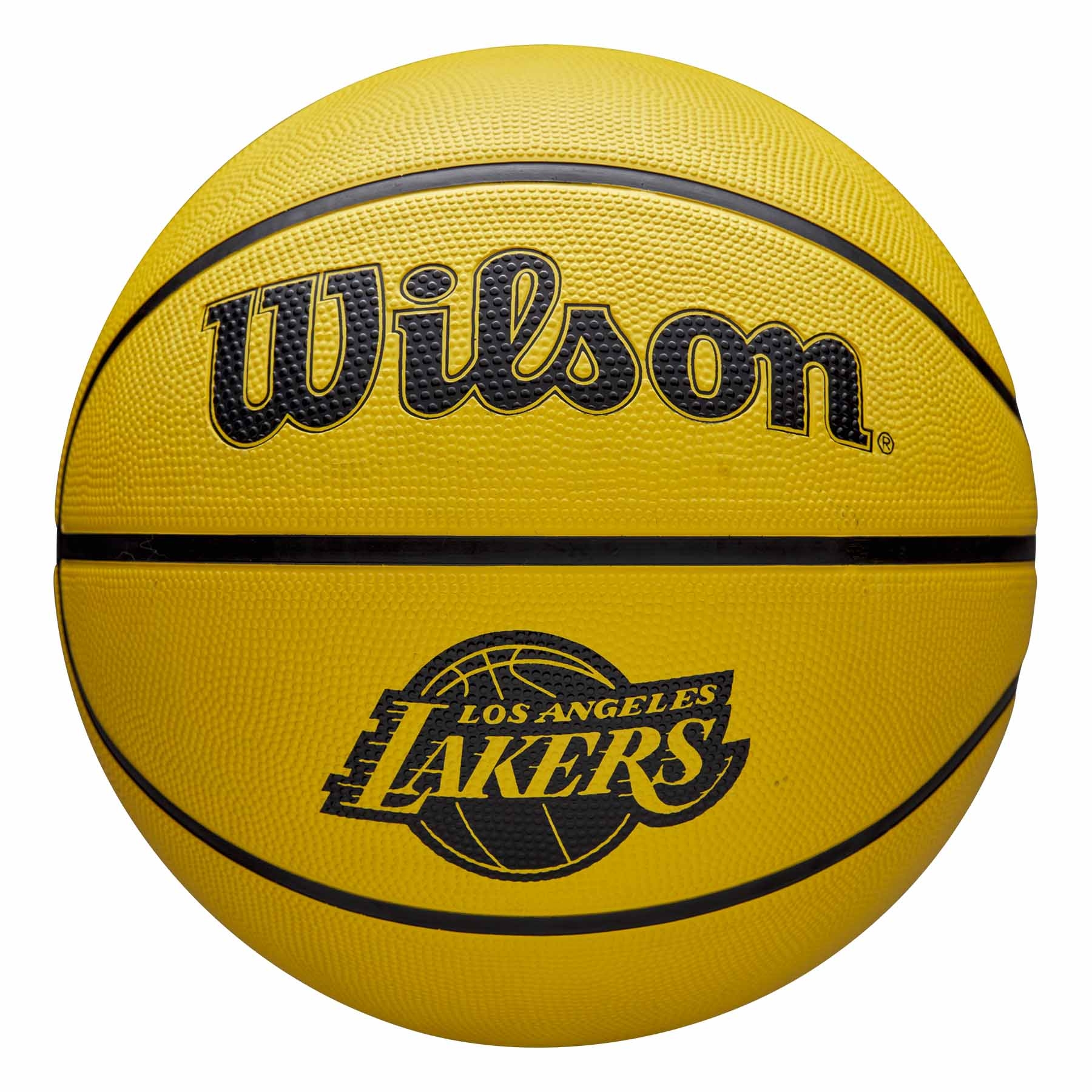 Los Angeles Lakers Solid Wilson NBA Basketball Yellow (Size 5)