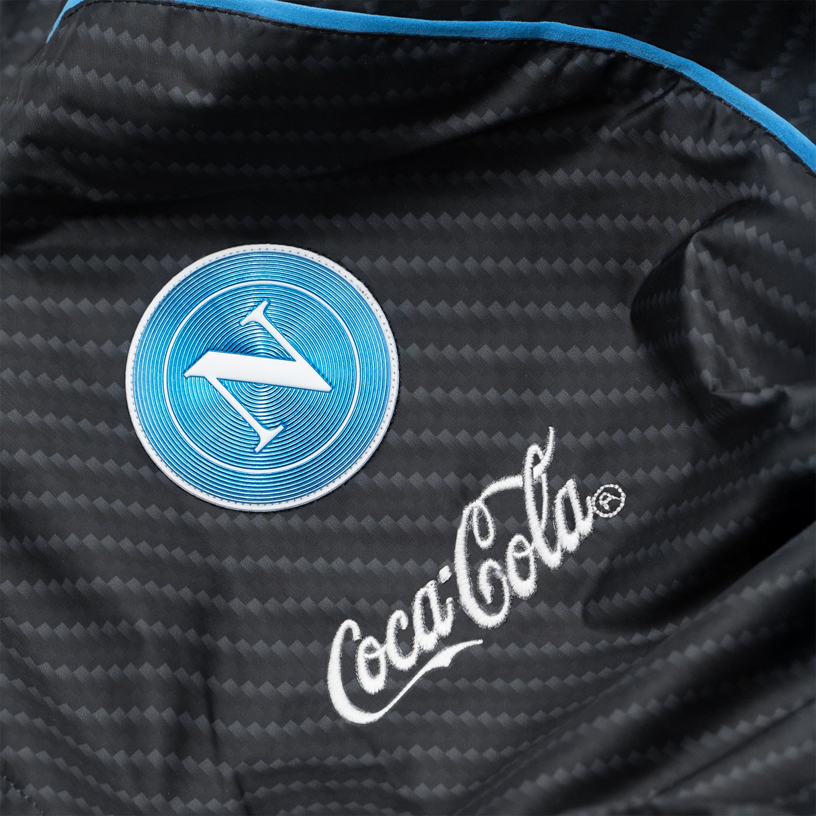 SSC Napoli Ebony Full Zip Windbreaker Jacket 2025/2026
