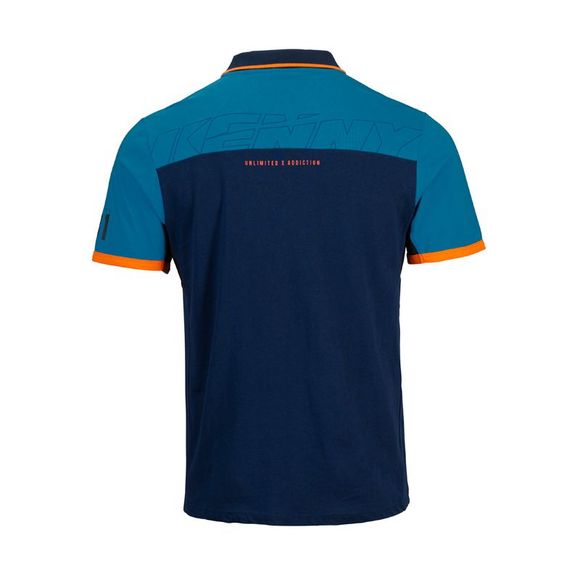 Polo Kenny PADDOCK - Bleu / OrangeRef : KE1777