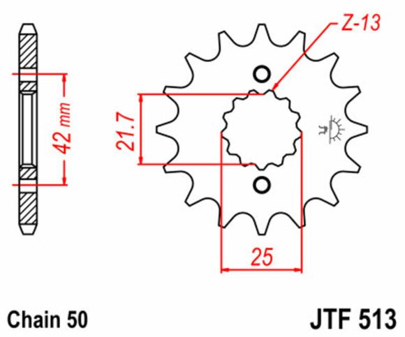 JT. Standard steel 513 - 530Ref: Jtc00391A / 1077409002