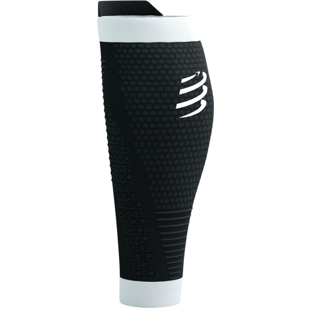 Compressport R2 3.0 Compression Calf Sleeves - black/white