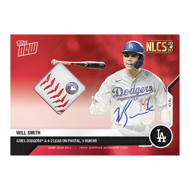 On-Card Auto-Relic # to 10 - Will Smith - MLB TOPPS NOW® Card 429B