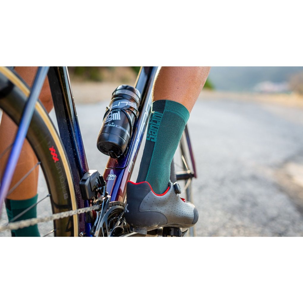 Santini Puro High Profile Cycling Socks 1S652QSKPURO - white/white BB