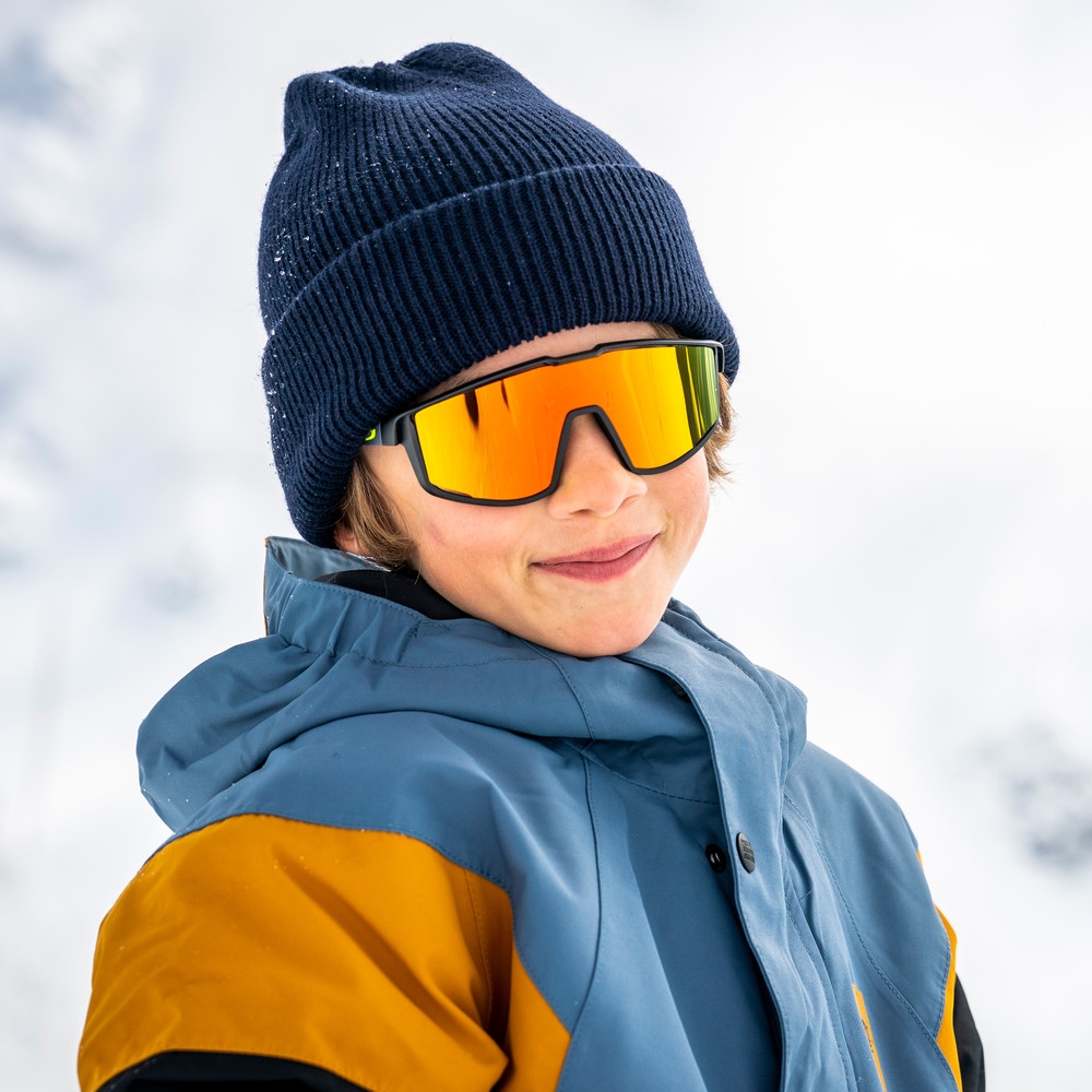 Julbo Fury S Junior Sunglasses - Black / Grey - Multilayer Red Reactiv 1-3 Light Amplifier