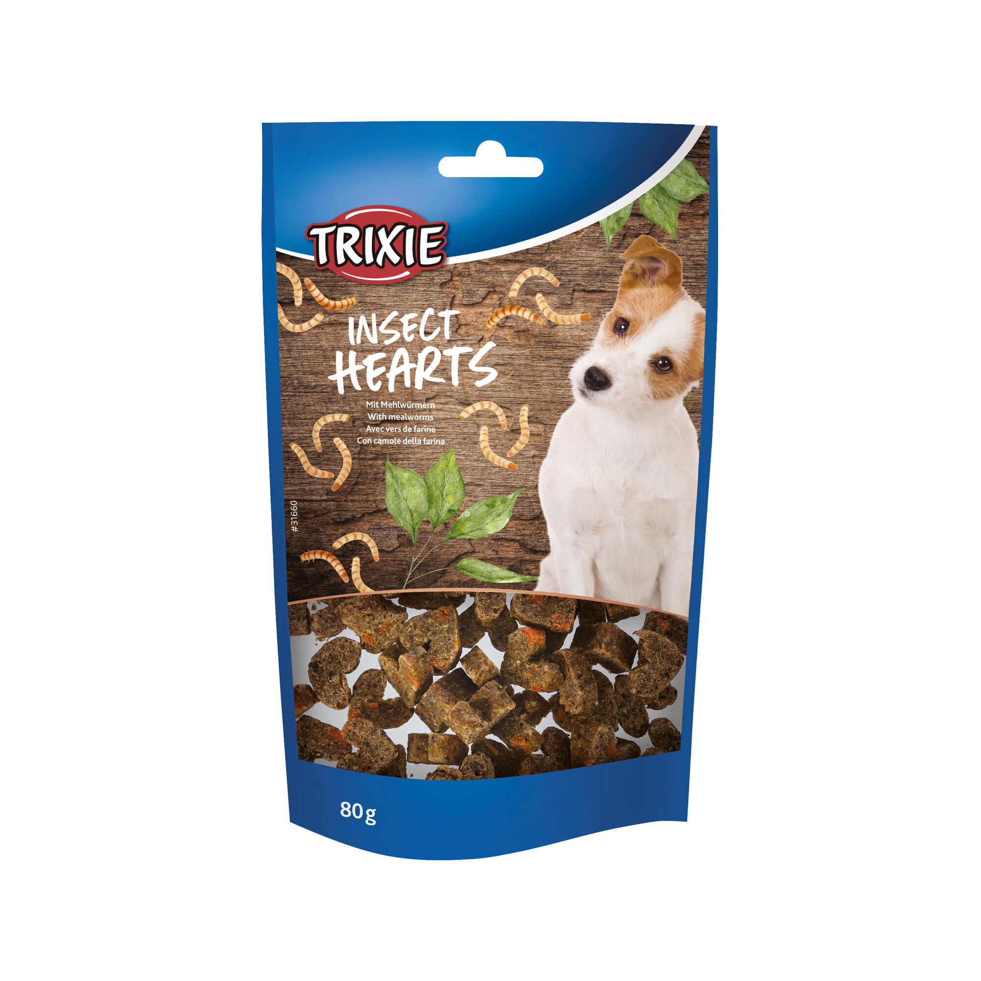 Trixie Insect Hearts with mealworms - 80 gr