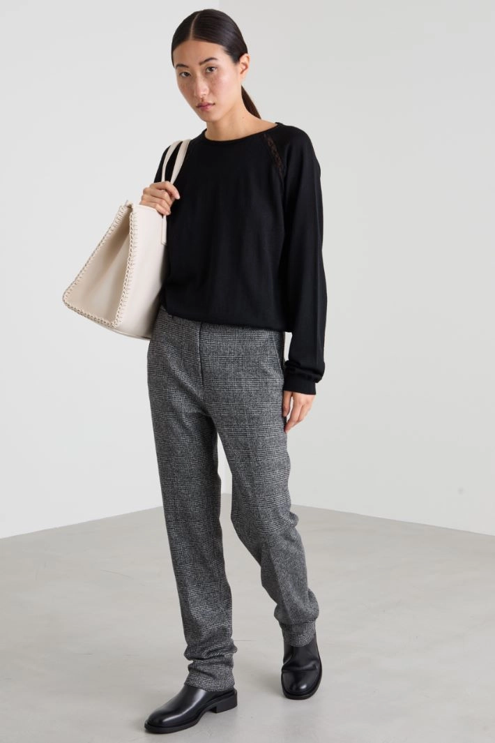 Wool sweater - BLACK