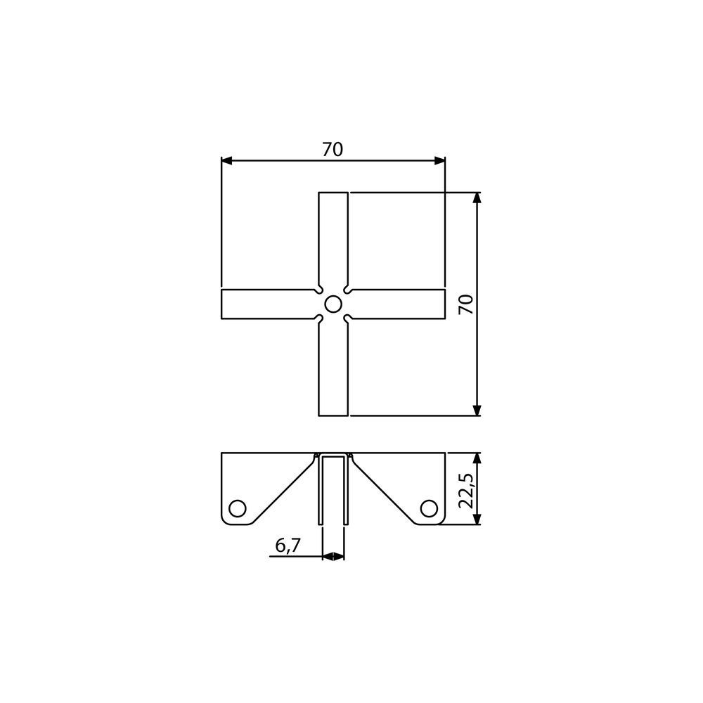 Adam Hall 4271 Cross for Dividing Walls  – Thomann Ireland