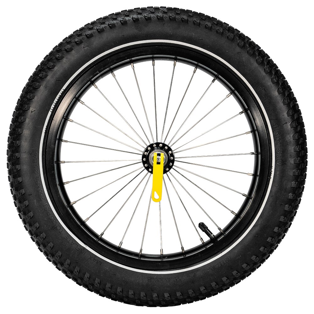 Burley 16 Inches Wheel for Coho XC Cargo Trailer - 16x3.0 Plus Tire - black