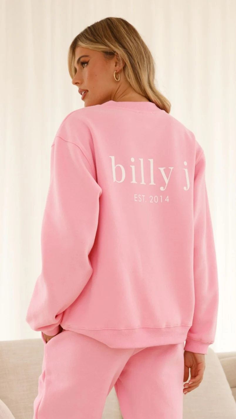 Billy J Crewneck Jumper - Pink