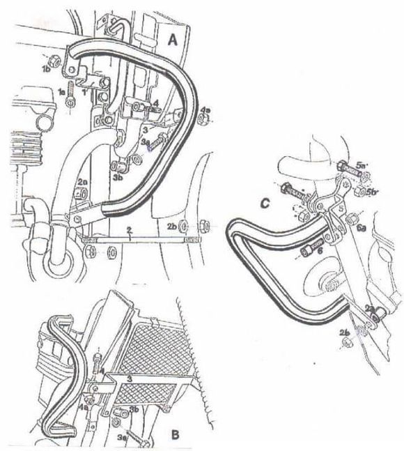 Hepco & Becker Crashbar engine guard - blackRef: Hbe05095A / 502200 00 01