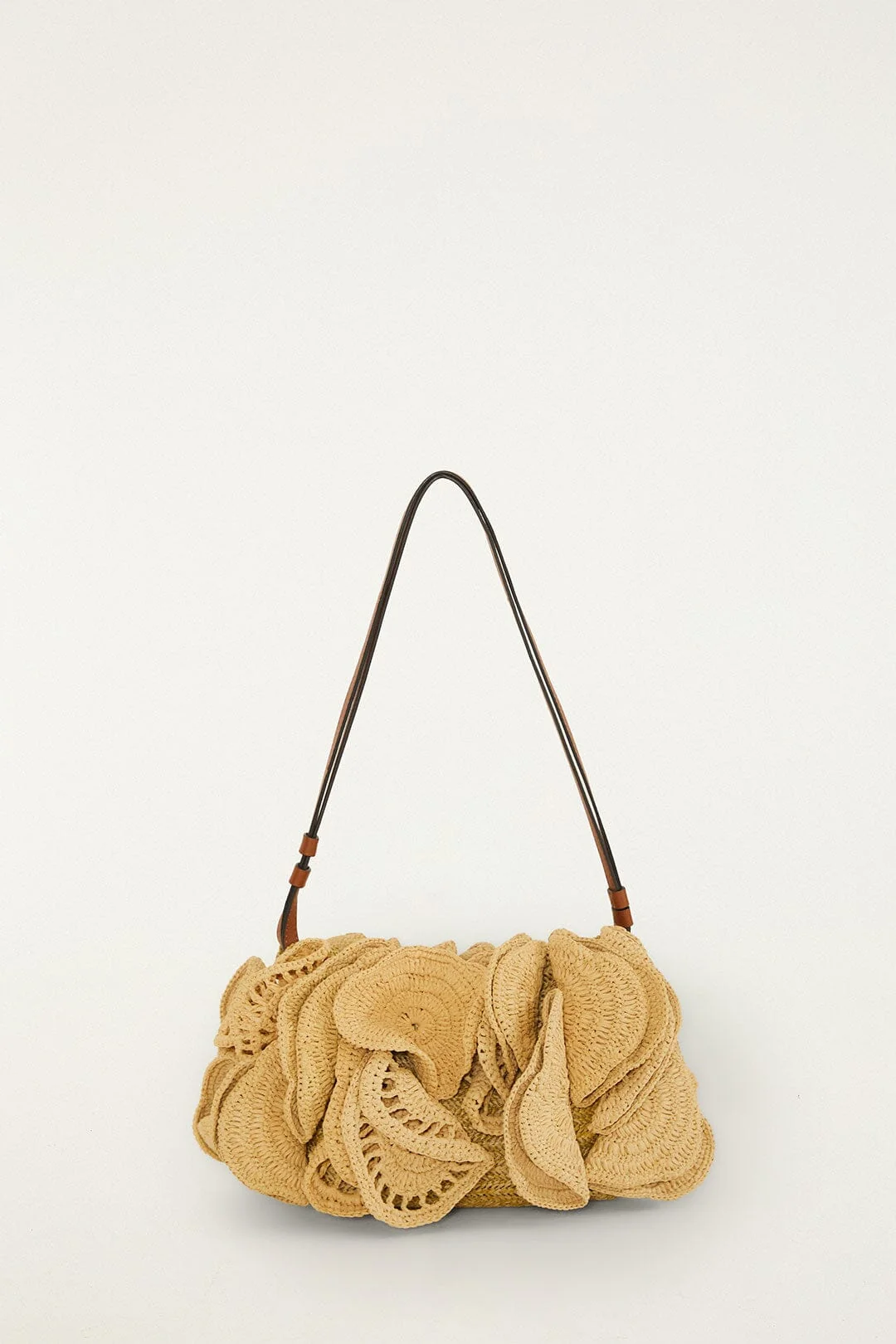 Raffia Flower Clutch
