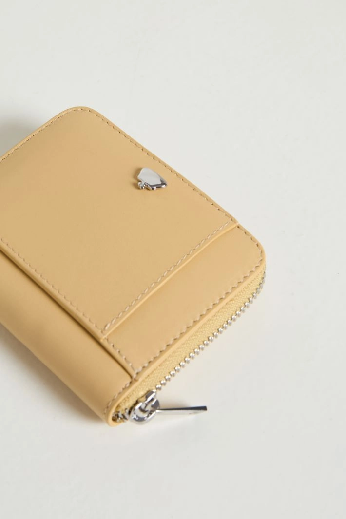 Leather wallet - YELLOW