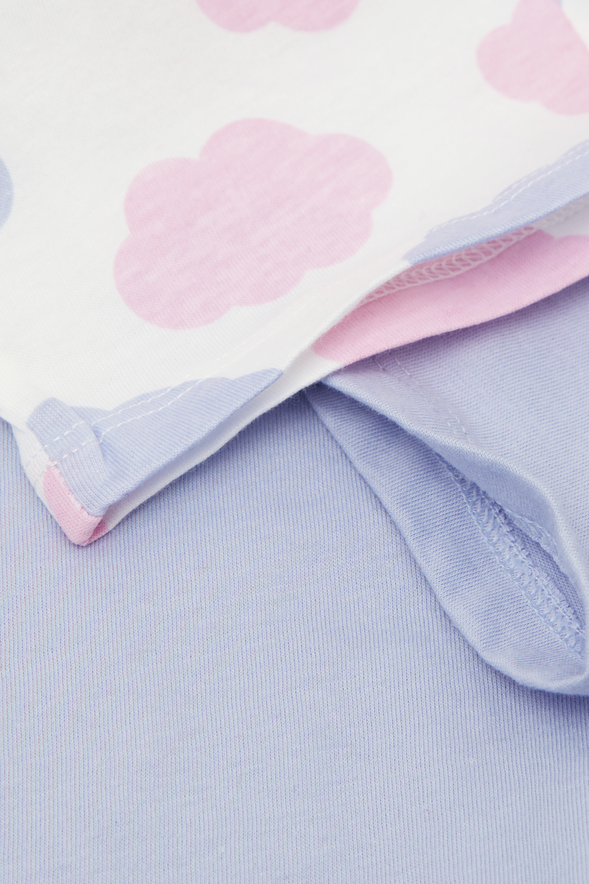 Girls’ Cloud Print Cotton Long Pyjamas