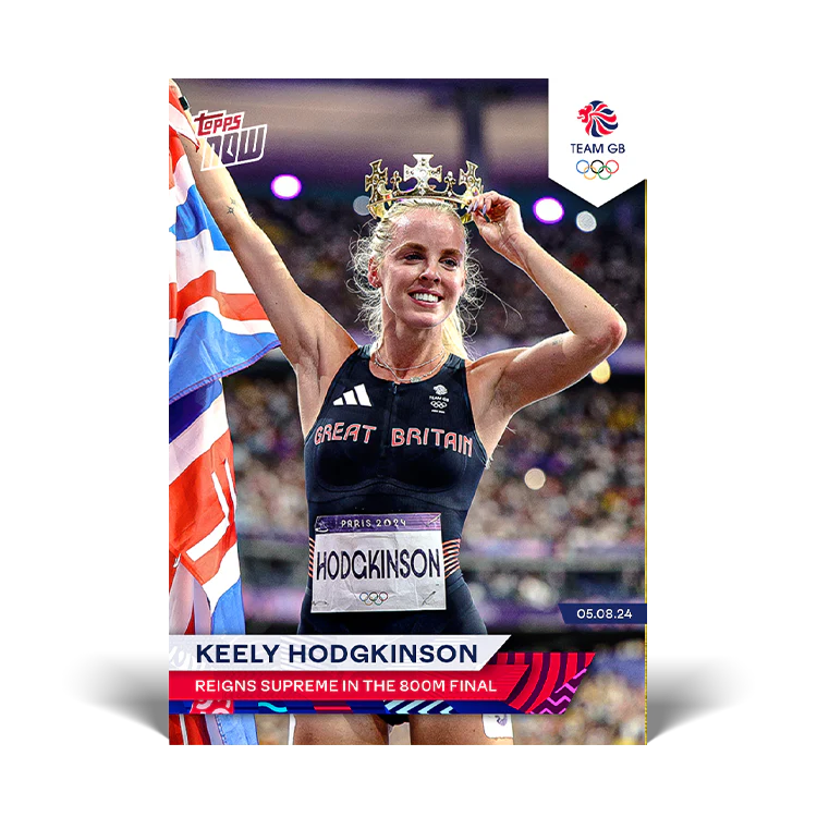Keely Hodgkinson - Reigns supreme in the 800m final - 2024 Team GB TOPPS NOW® Card 21