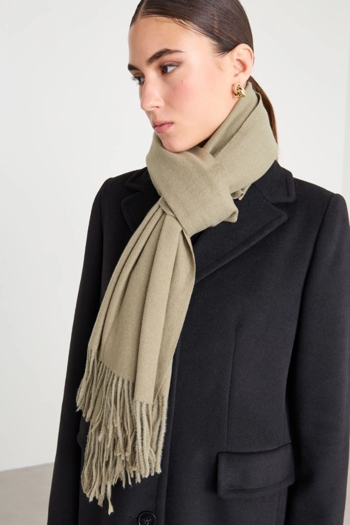 Light cloth scarf - KHAKI GREEN