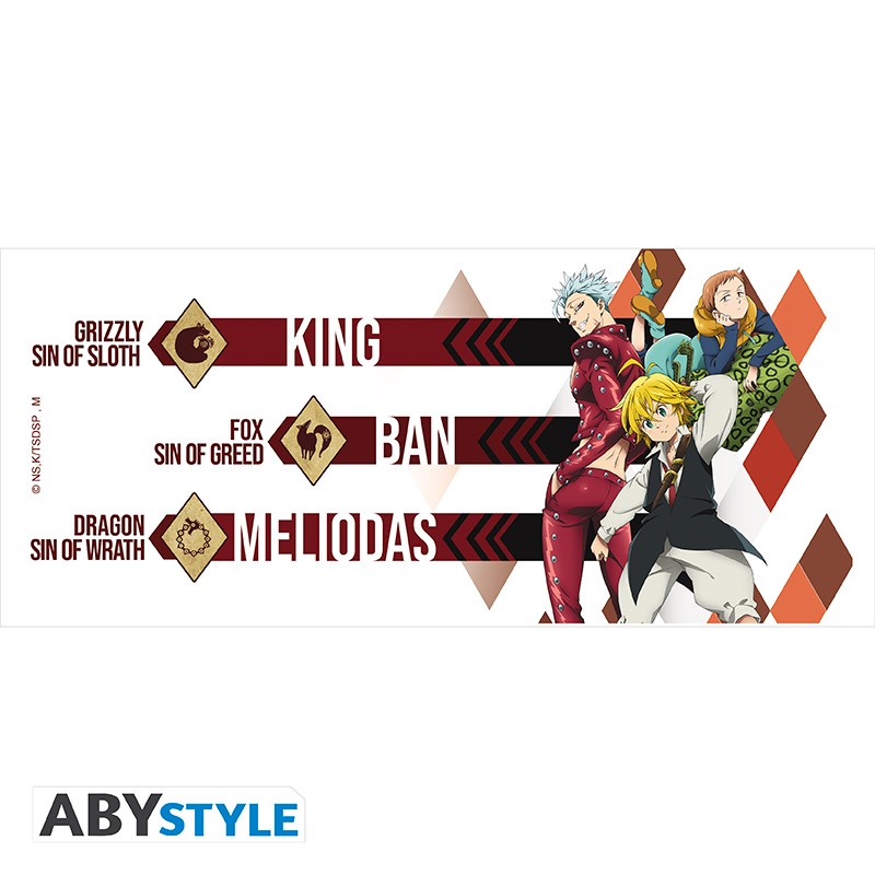 THE SEVEN DEADLY SINS Mug Meliodas, Ban, & King