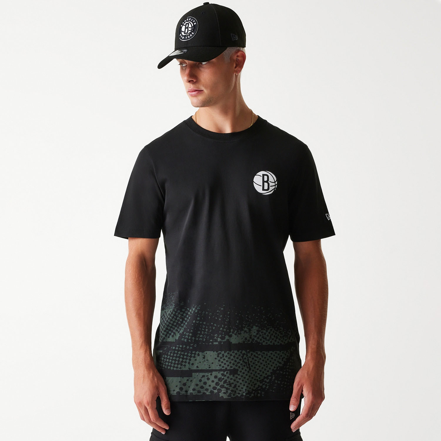Brooklyn Nets 2024 NBA Tip-Off New Era T-Shirt Black