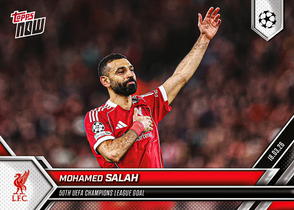 Mohamed Salah - 2025-26 UCL Topps NOW® - Card 114 - PR: 2573