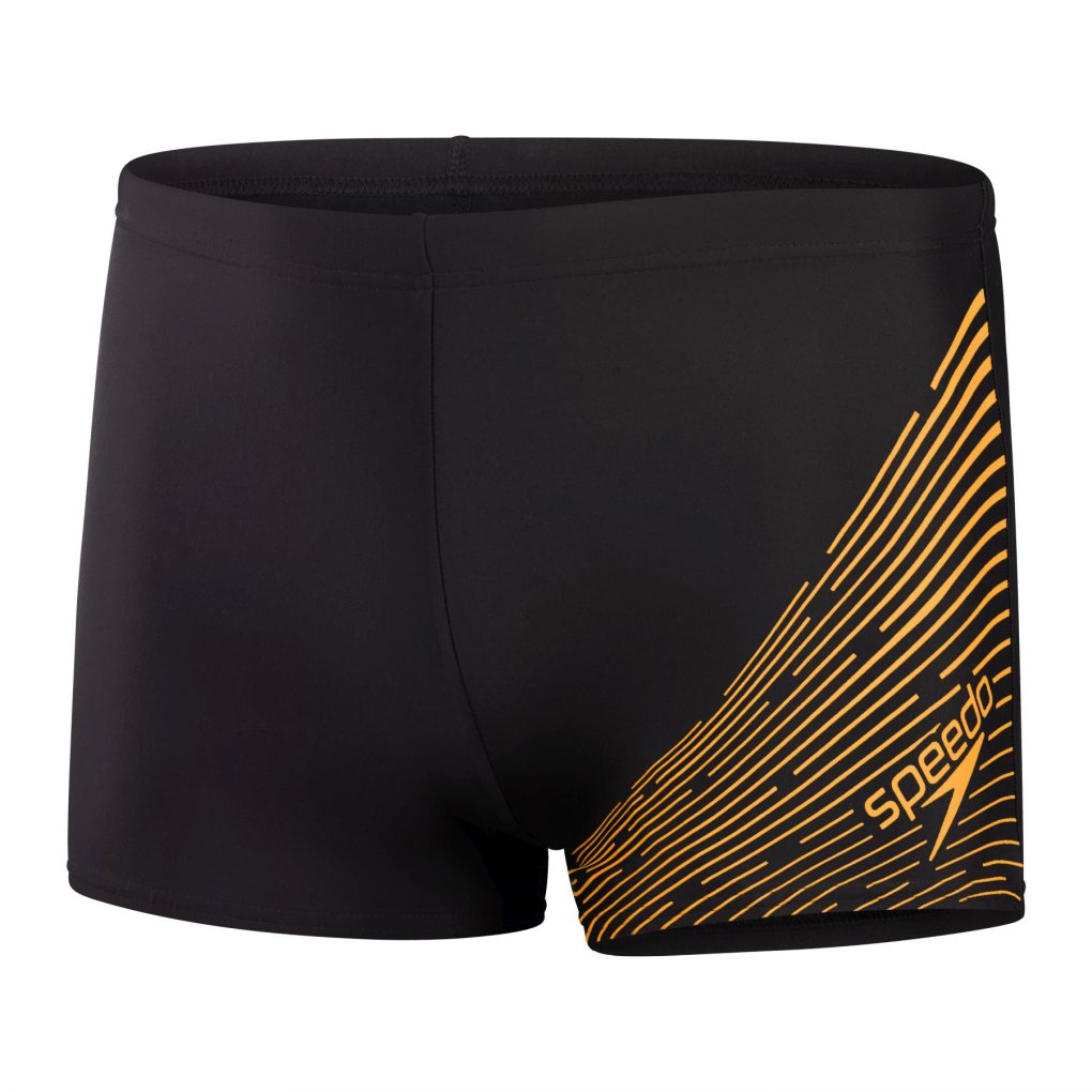 Speedo Medley Logo Aquashort Men - black/mandarin peel