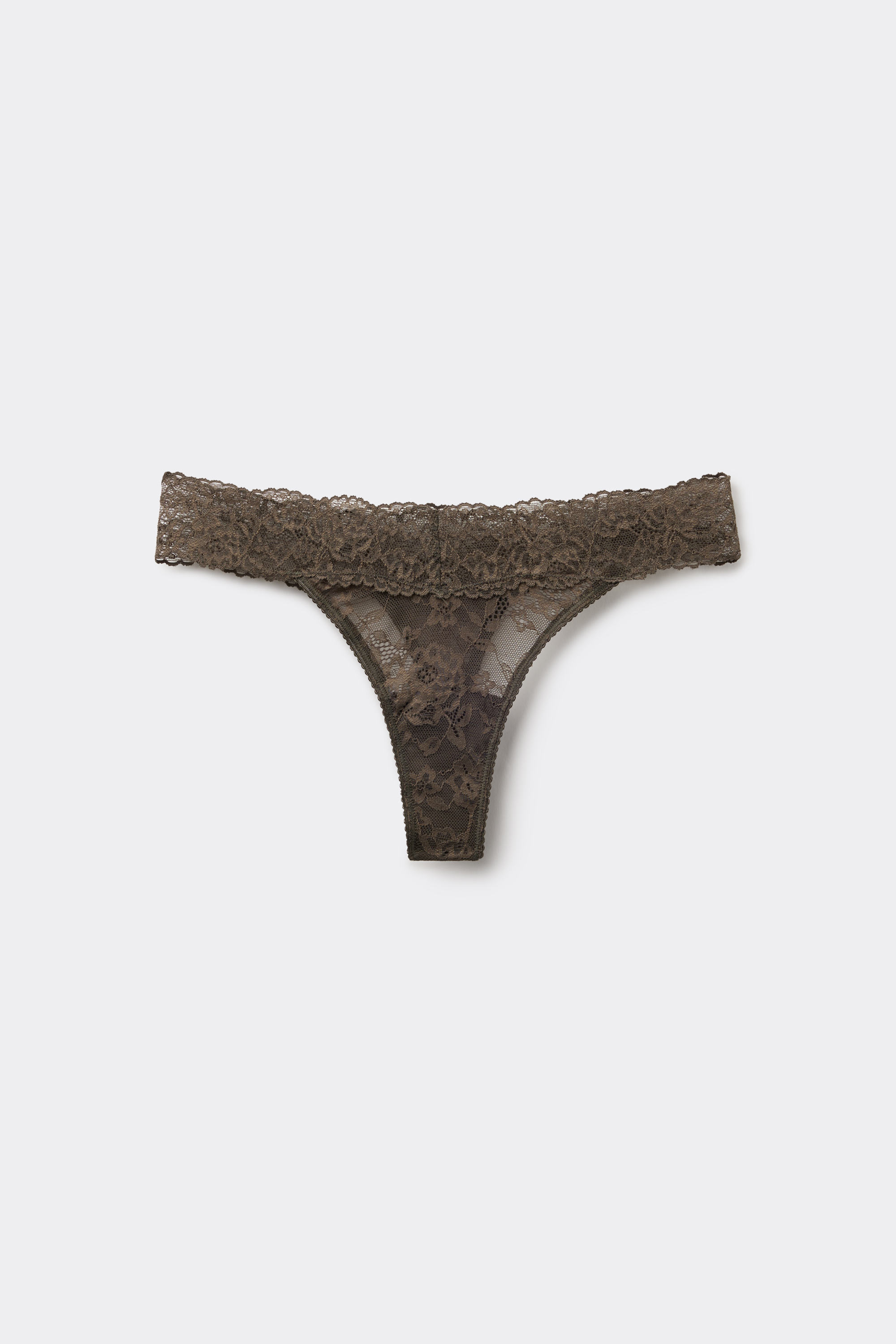 High-Cut Recycled Lace G-String