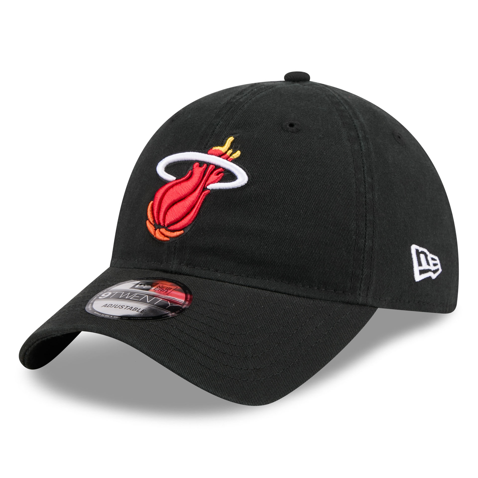 Miami Heat Hardwood Classics 9TWENTY Adjustable Cap Black