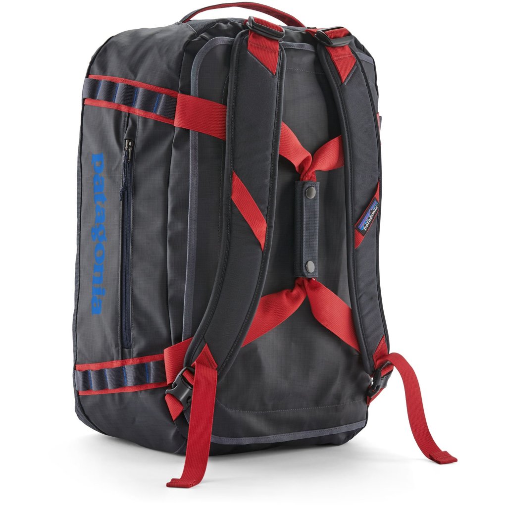 Patagonia Black Hole Duffel Bag 40L - Smolder Blue w/Amanita Red