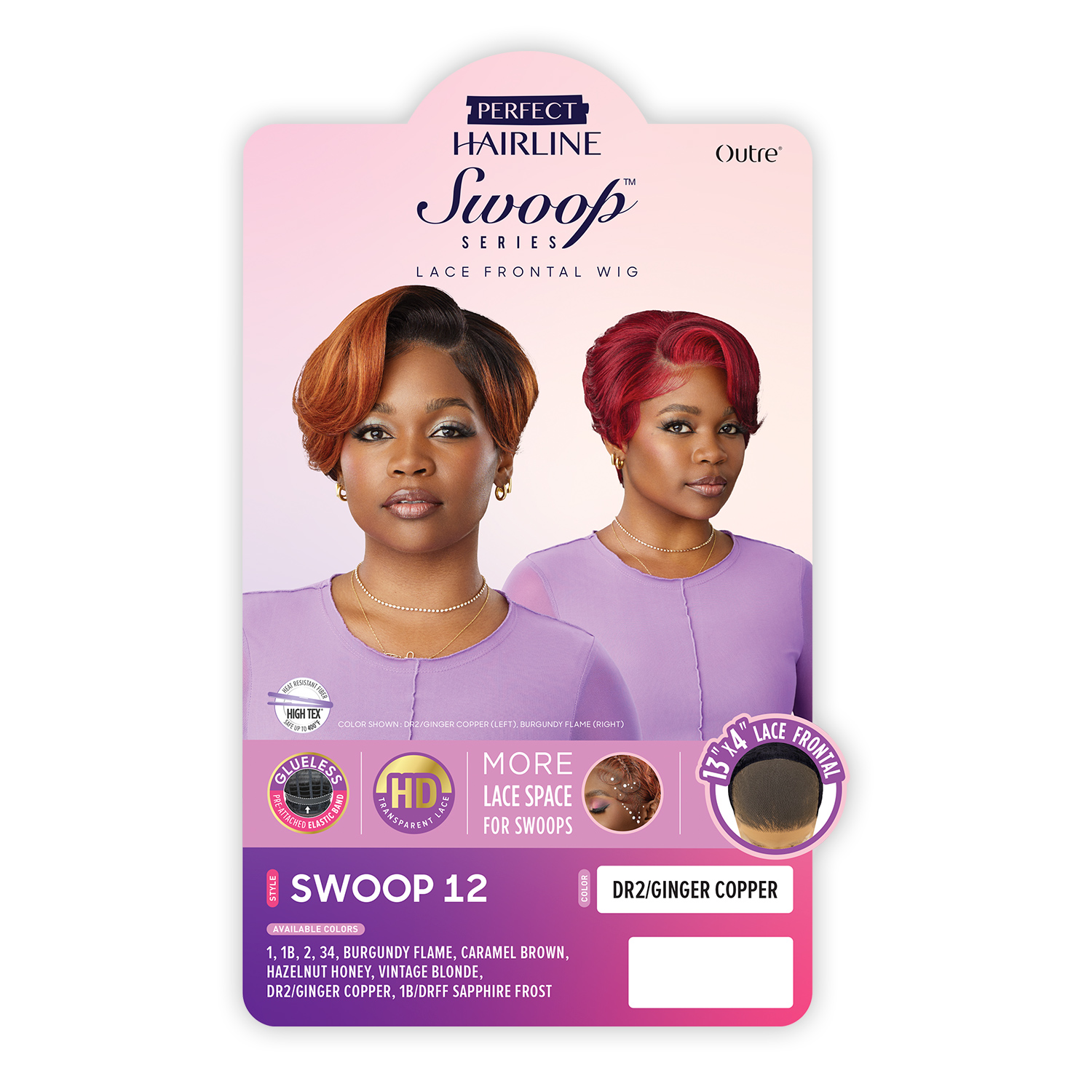 Outre HD Lace Frontal Wig Perfect Hairline Glueless Fully Hand-Tied 13X4 Swoop Series Swoop12