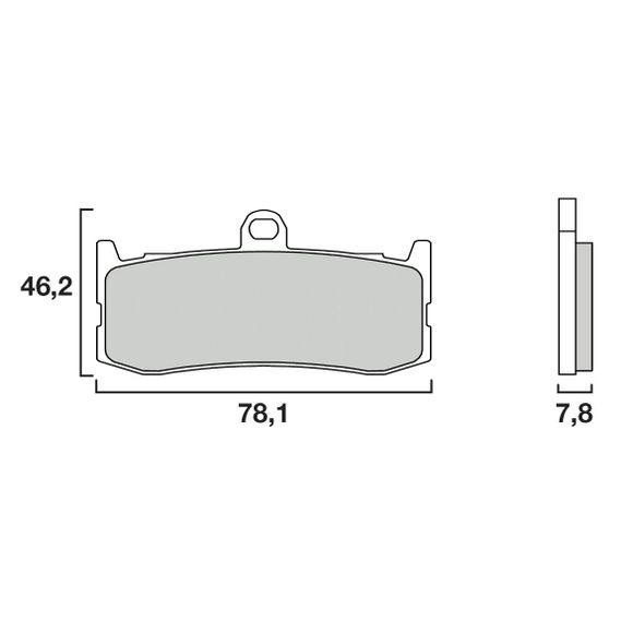 Plaquettes de freins Brembo Sinter Métal Fritté sport avantRef : 07GR06SR