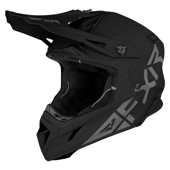FXR HELIUM PRIME BLACK 2021 cross helmet - BlackRef: FXR0053
